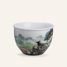 山水茶杯