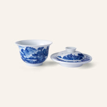 青花盖碗