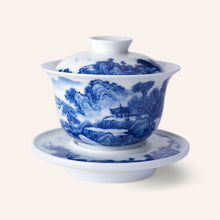 青花盖碗