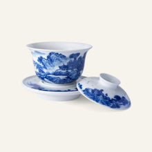 青花盖碗