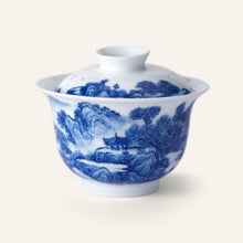 青花盖碗